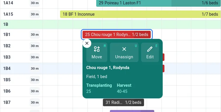 Toolbar in field map